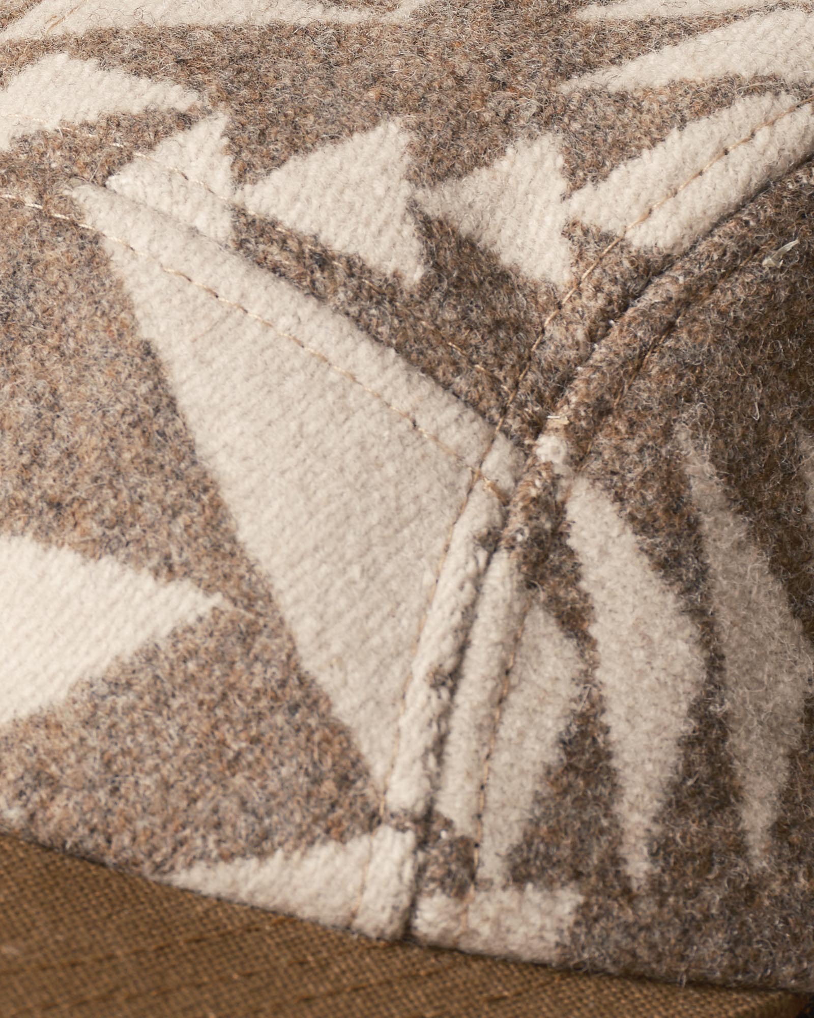 material shot of the seam on The Taylor Stitch x Hypeadelic Cap v2.24