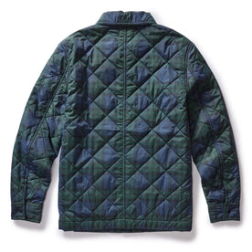 flatlay of The Ojai Jacket in Blackwatch Plaid Diamond Quilt, from the back