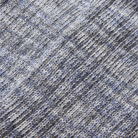 material shot of the melange pattern on The Rib Sock in Ash Melange