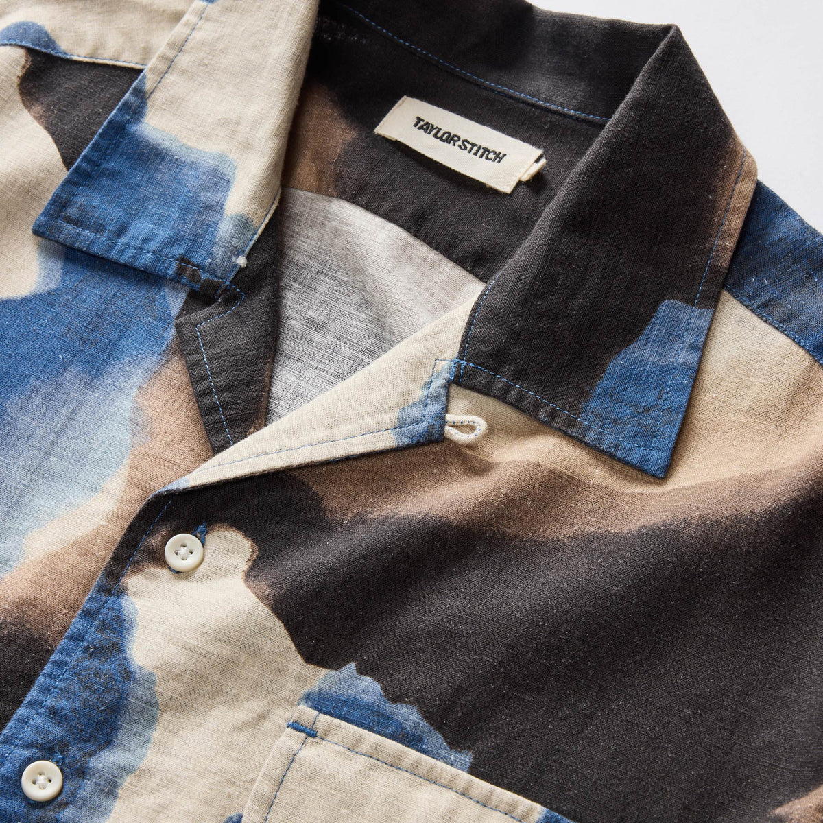 Carter Topstitch Shirt in Midnight