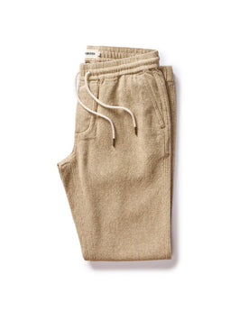 flatlay of The Apres Pant in Oat Linen Tweed, Bottoms by Taylor Stitch