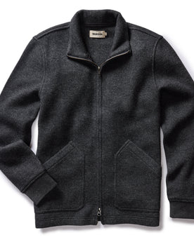 The Weekend Jacket in Charcoal Birdseye Wool: Featured Image, Knits by Taylor Stitch