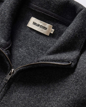 The Weekend Jacket in Charcoal Birdseye Wool: Alternate Image 4, Knits by Taylor Stitch