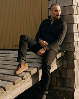 The Weekend Jacket in Charcoal Birdseye Wool: Alternate Image 3, Knits by Taylor Stitch