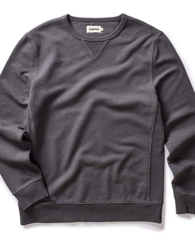 flatlay of The Cotton Hemp Crew in Asphalt, Knits by Taylor Stitch