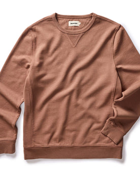 flatlay of The Cotton Hemp Crew in Faded Brick, Knits by Taylor Stitch