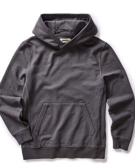 flatlay of The Cotton Hemp Hoodie in Asphalt, Knits by Taylor Stitch