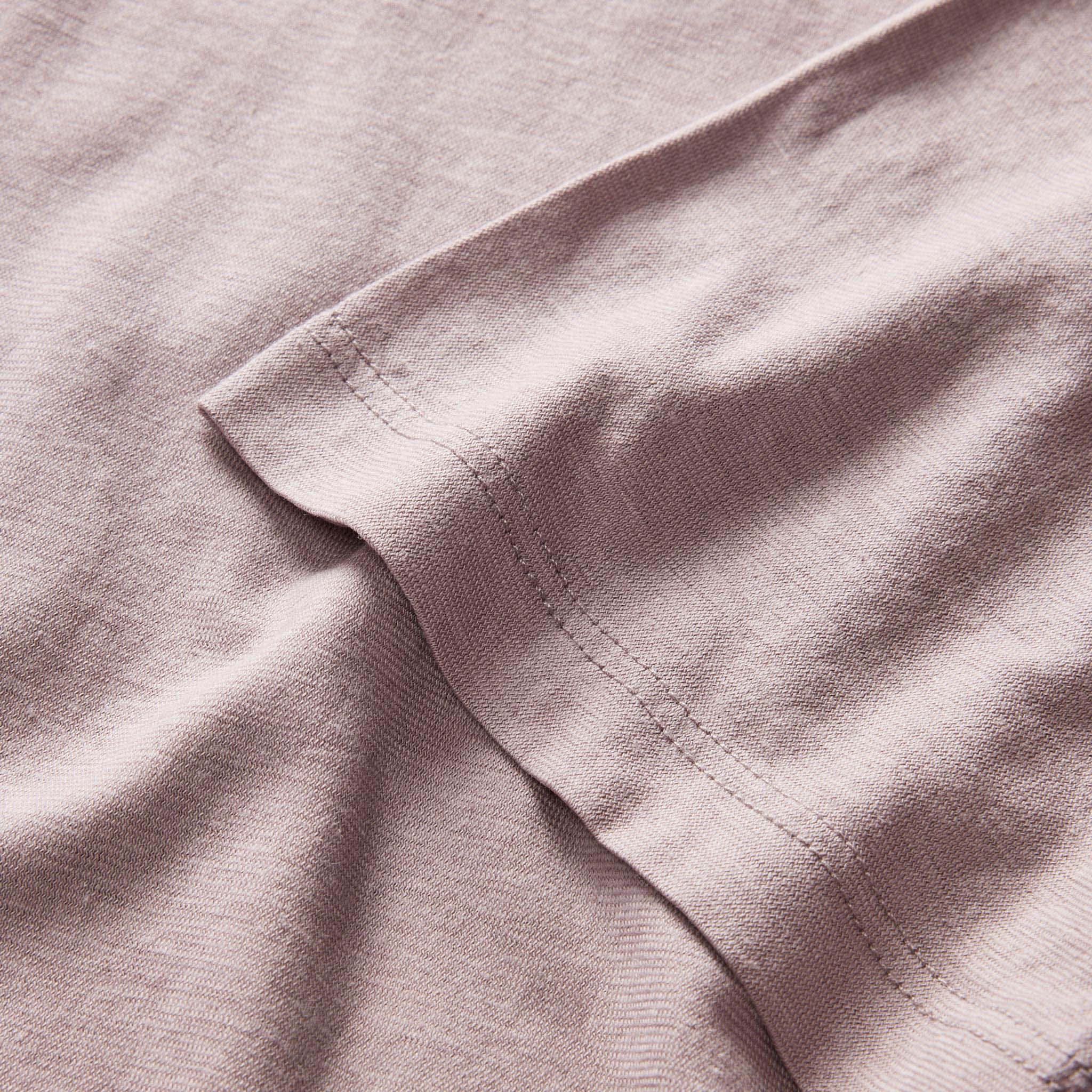 material shot of the cuff on The Cotton Hemp Tee in Poppy Seed, Knits by Taylor Stitch