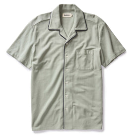 The Harwich Shirt in Surf Green Tipped Pique - featured image