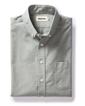 flatlay of The Jack in Deep Sea Chambray, Wovens by Taylor Stitch