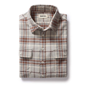 flatlay of The Ledge Shirt in Redwood Plaid