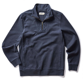 The Rugby Quarter Zip in Faded Navy