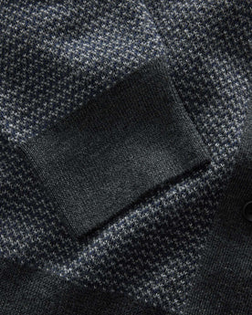 material shot of the cuffs on The Nichols Polo in Navy Birdseye, Knits by Taylor Stitch