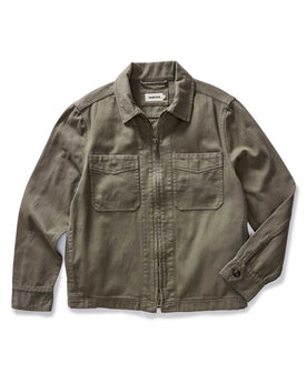 The Station Jacket in Fatigue Olive Broken Twill, Outerwear by Taylor Stitch