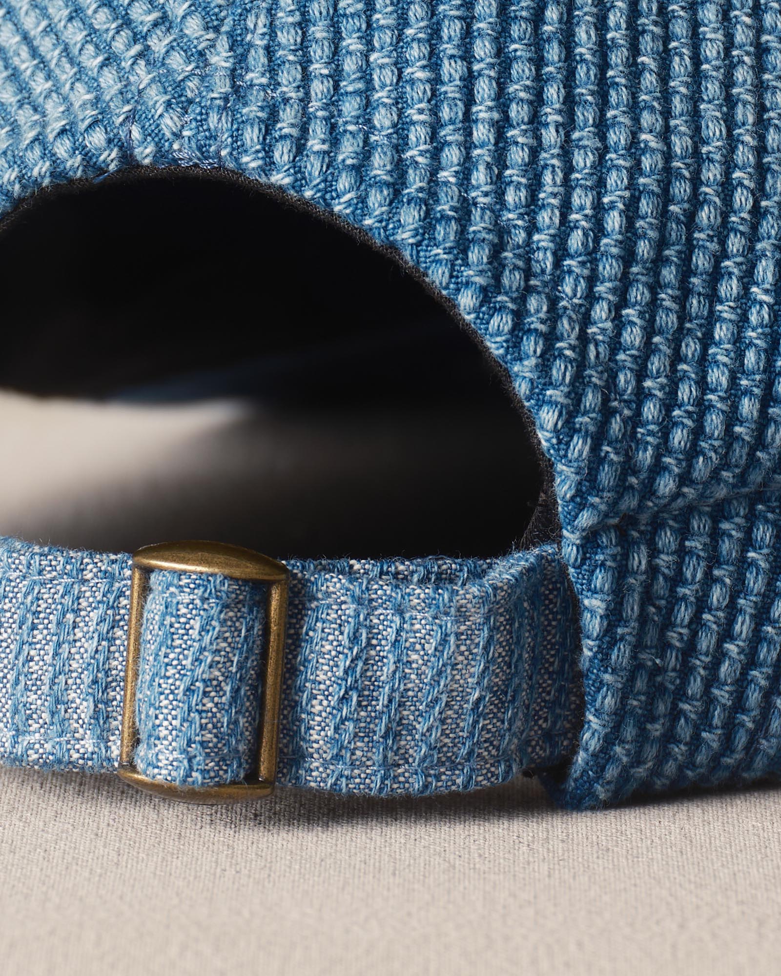 material shot of the back strap on The Taylor Stitch x Hypeadelic Cap v2.12