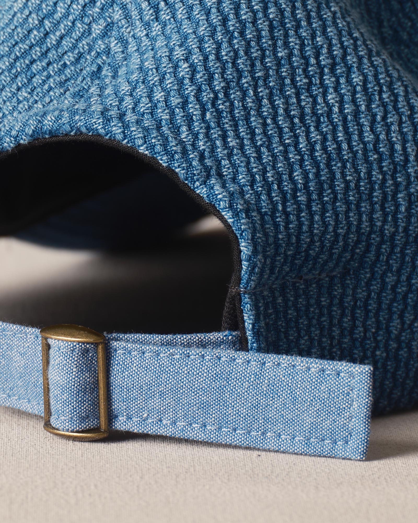 material shot of the back strap on The Taylor Stitch x Hypeadelic Cap v2.13