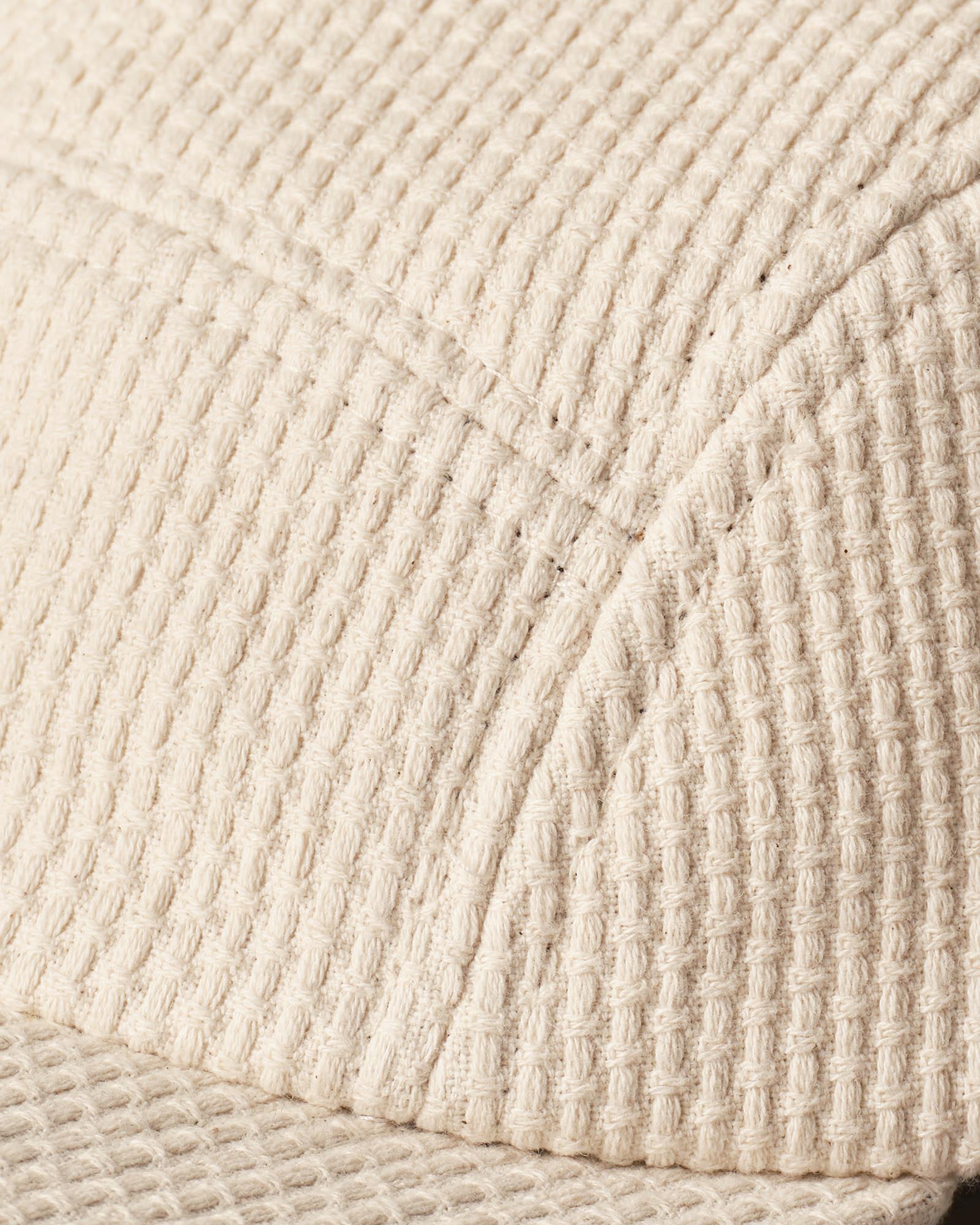 material shot of the seams on The Taylor Stitch x Hypeadelic Cap v2.22