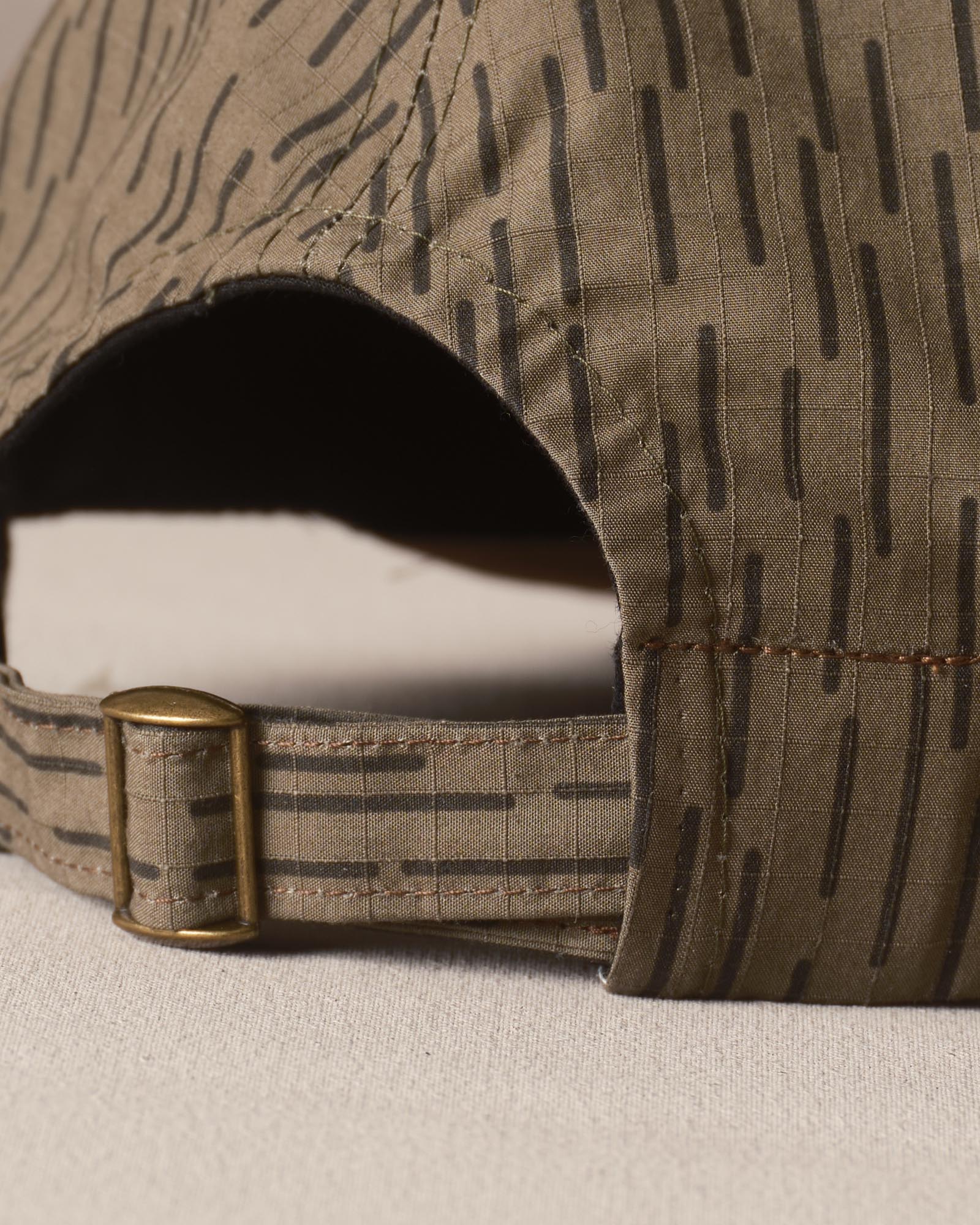 material shot of the strap on The Taylor Stitch x Hypeadelic Cap v2.30