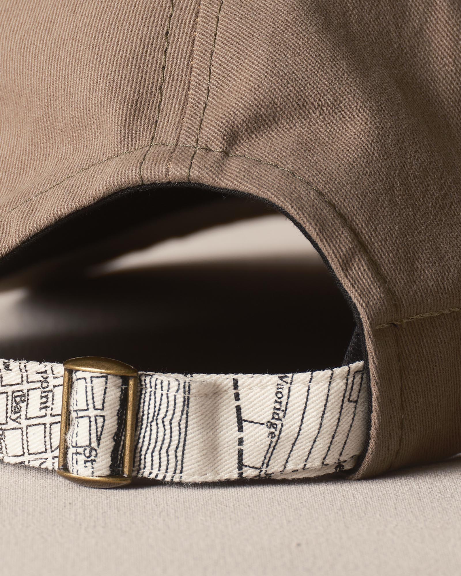 material shot of the strap on The Taylor Stitch x Hypeadelic Cap v2.31