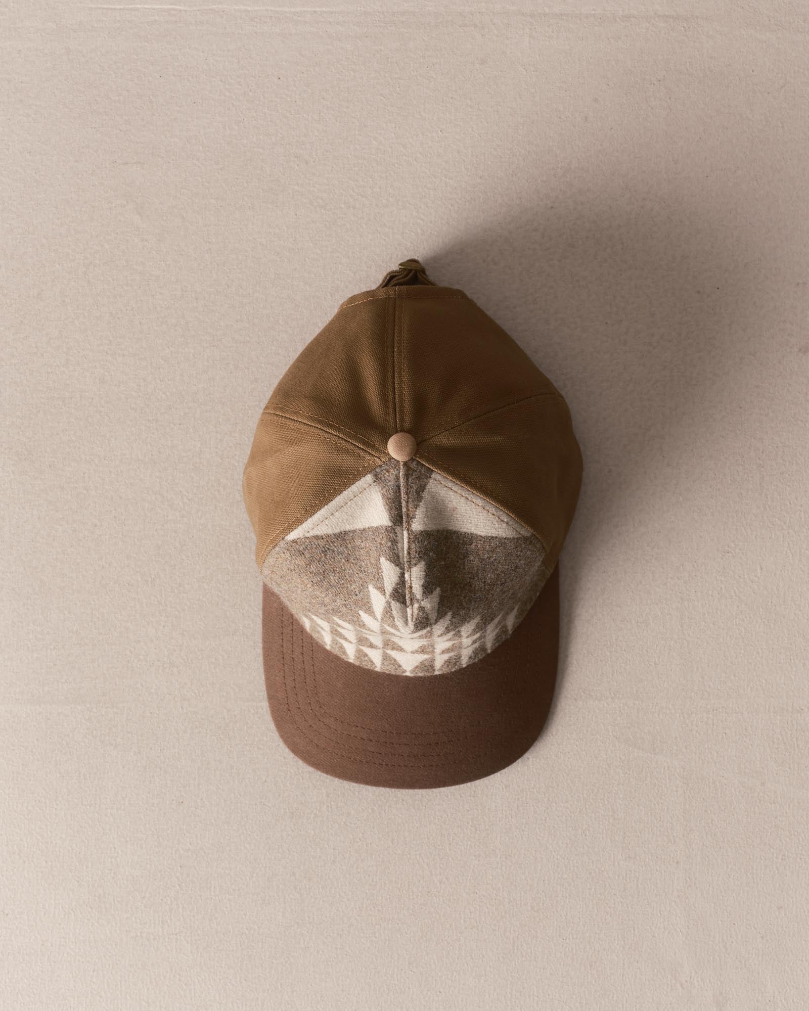 editorial image of The Taylor Stitch x Hypeadelic Cap v2.33 hanging