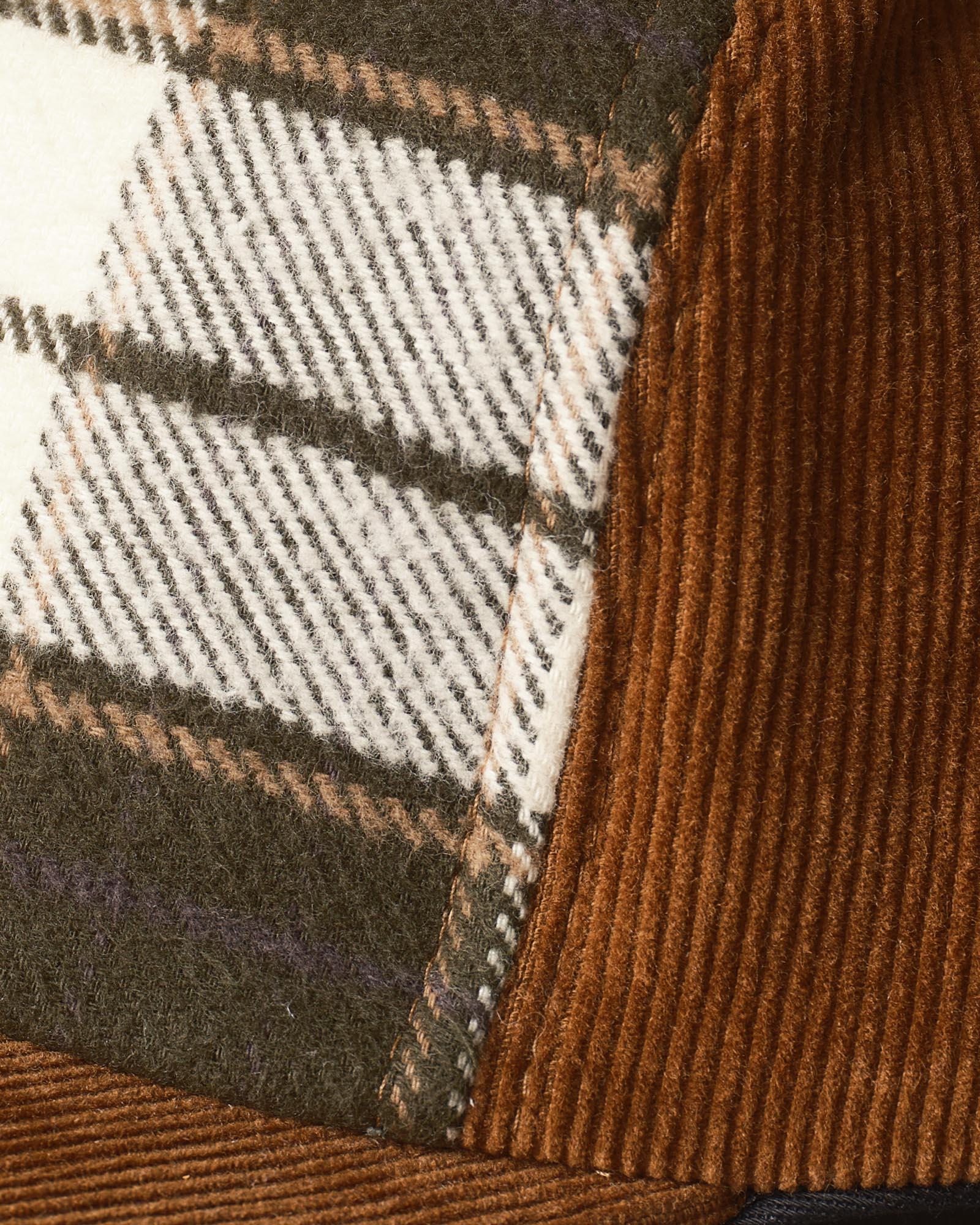 material shot of the seam on The Taylor Stitch x Hypeadelic Cap v2.35