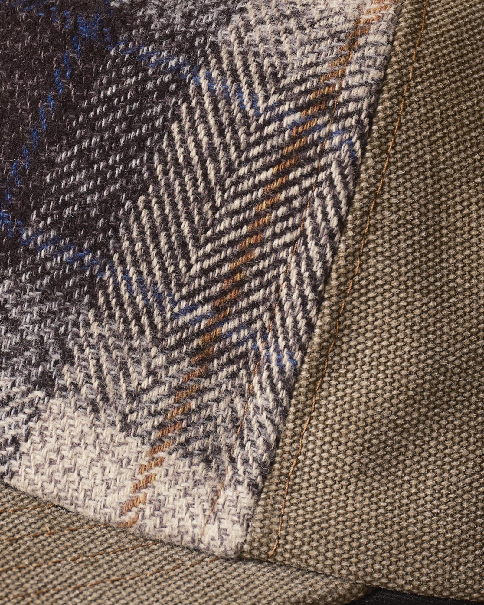 material shot of the seam on The Taylor Stitch x Hypeadelic Cap v2.39