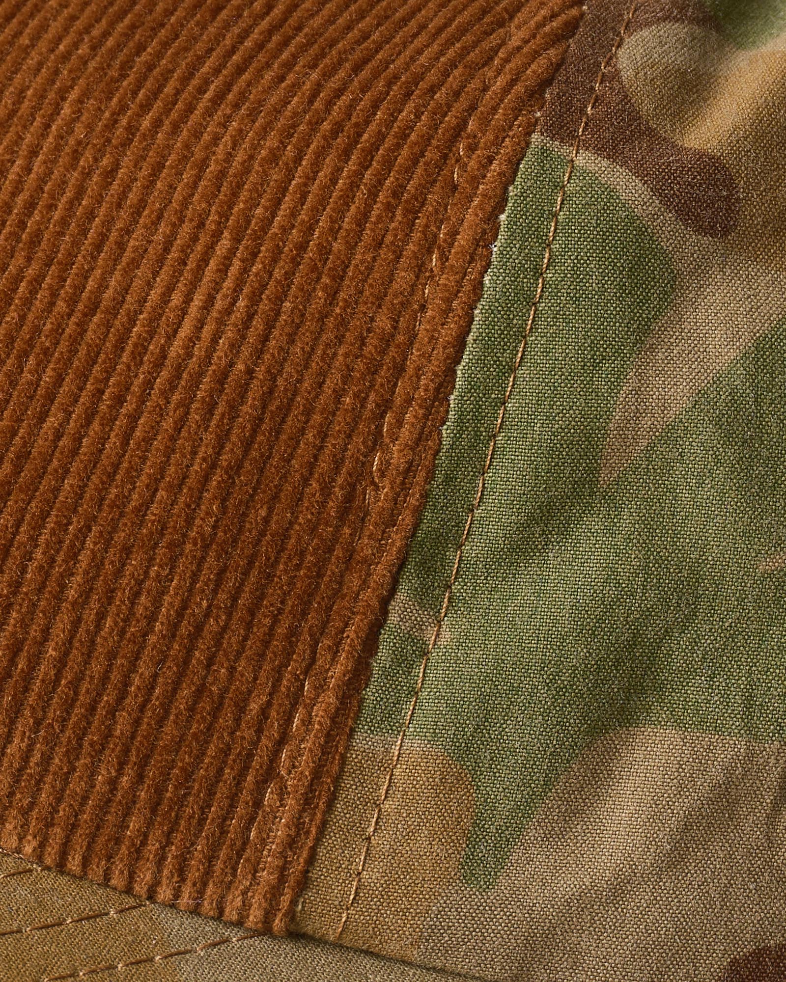 material shot of the seam on The Taylor Stitch x Hypeadelic Cap v2.44