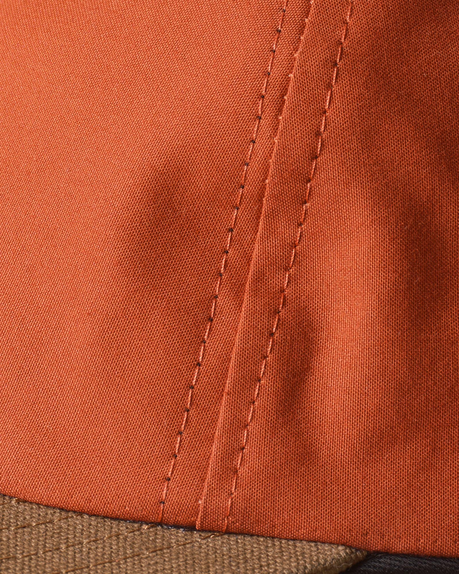 material shot of the seam on The Taylor Stitch x Hypeadelic Cap v2.45