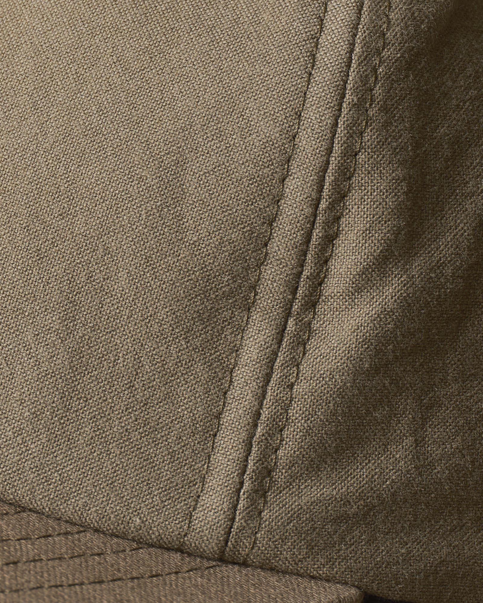 material shot of the seam on The Taylor Stitch x Hypeadelic Cap v2.47
