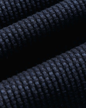 material shot of the fabric on The Breakwater Pant in Rinsed Indigo Sashiko, Bottoms by Taylor Stitch