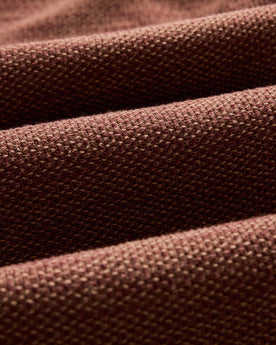 material shot of the fabric on The Breakwater Pant in Black Cherry Sashiko, Bottoms by Taylor Stitch