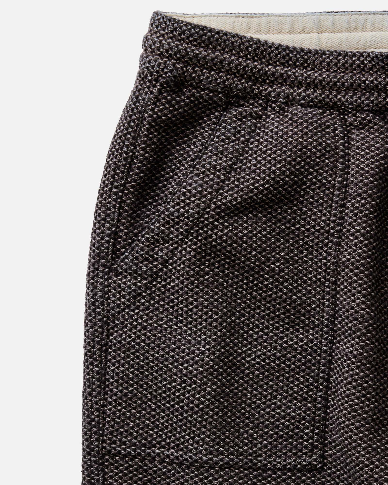 material shot of the pocket on The Breakwater Pant in Charcoal Sashiko, Bottoms by Taylor Stitch