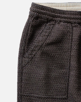 material shot of the pocket on The Breakwater Pant in Charcoal Sashiko, Bottoms by Taylor Stitch