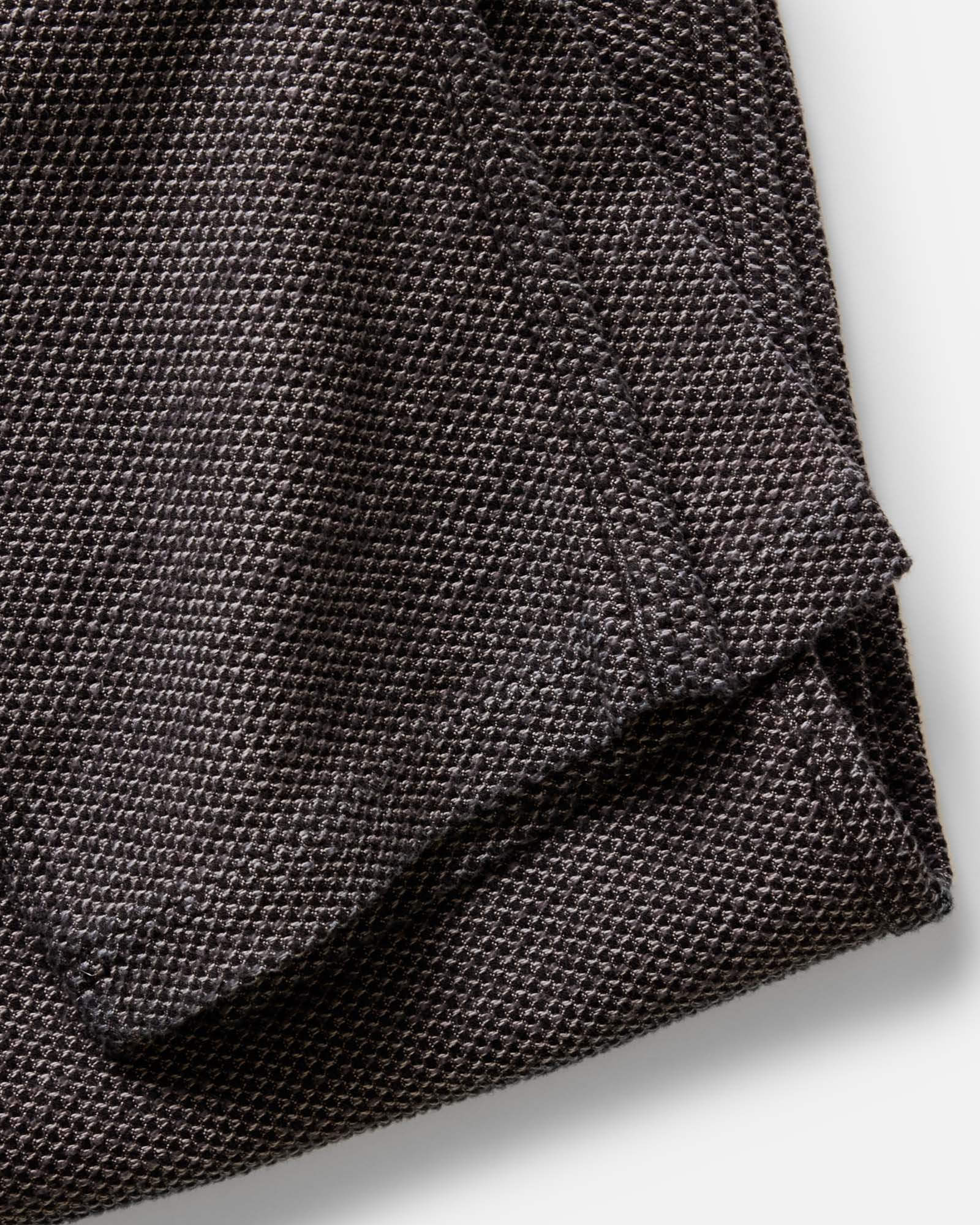 material shot of the hem on The Breakwater Pant in Charcoal Sashiko, Bottoms by Taylor Stitch