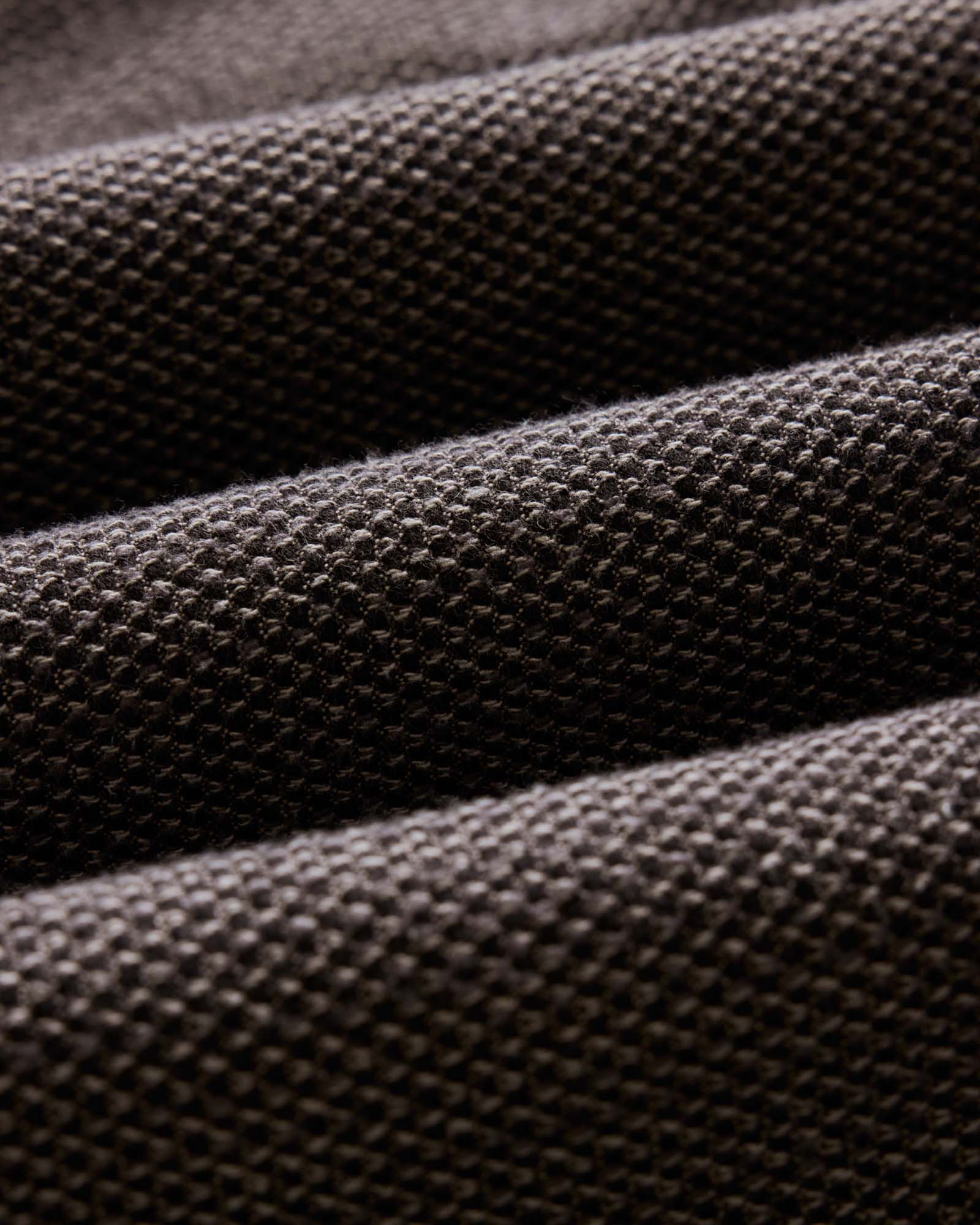 material shot of the fabric on The Breakwater Pant in Charcoal Sashiko, Bottoms by Taylor Stitch