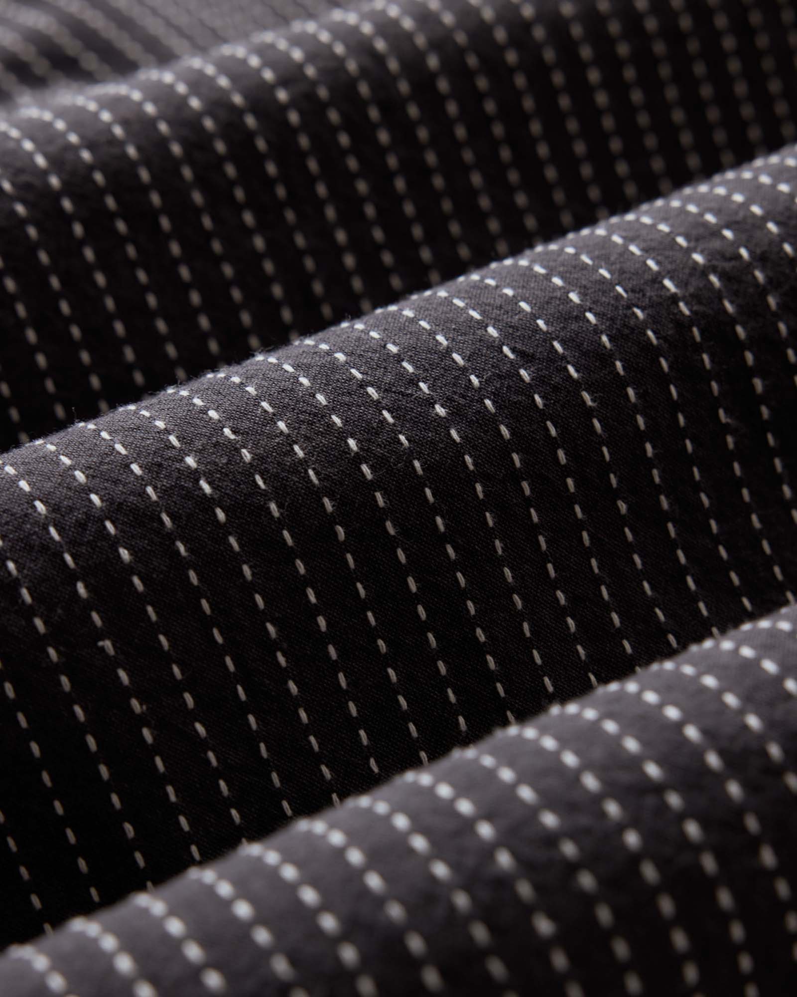material shot of the fabric on The Conrad Shirt in Pickstitch Stripe Dobby, Wovens by Taylor Stitch