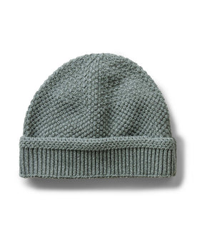 flatlay of The Crawford Beanie in Deep Sea Twist, Accessories by Taylor Stitch