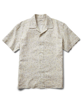 flatlay of The Davis Shirt in Grey Skies Floral, Wovens by Taylor Stitch