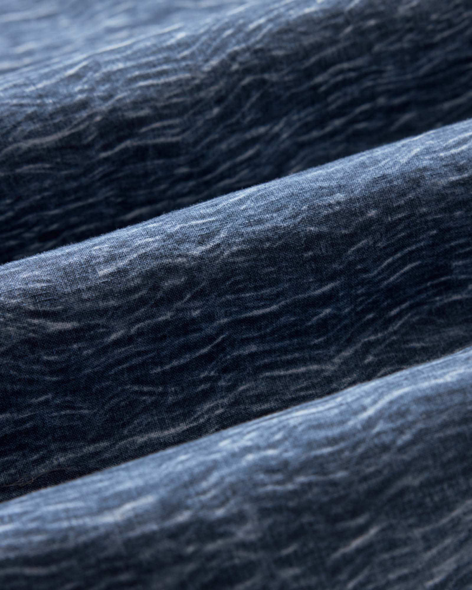material shot of the fabric on The Davis Shirt in High Seas, Wovens by Taylor Stitch