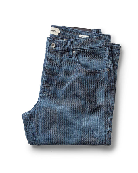 The Democratic Jean in Japanese Washed Indigo Sashiko | Taylor Stitch