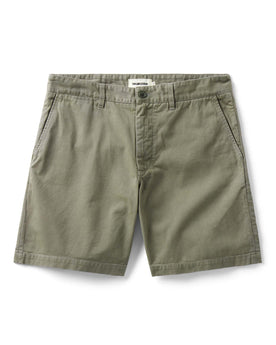 flaltay of The Foundation Short in Organic Smoked Olive, Bottoms by Taylor Stitch