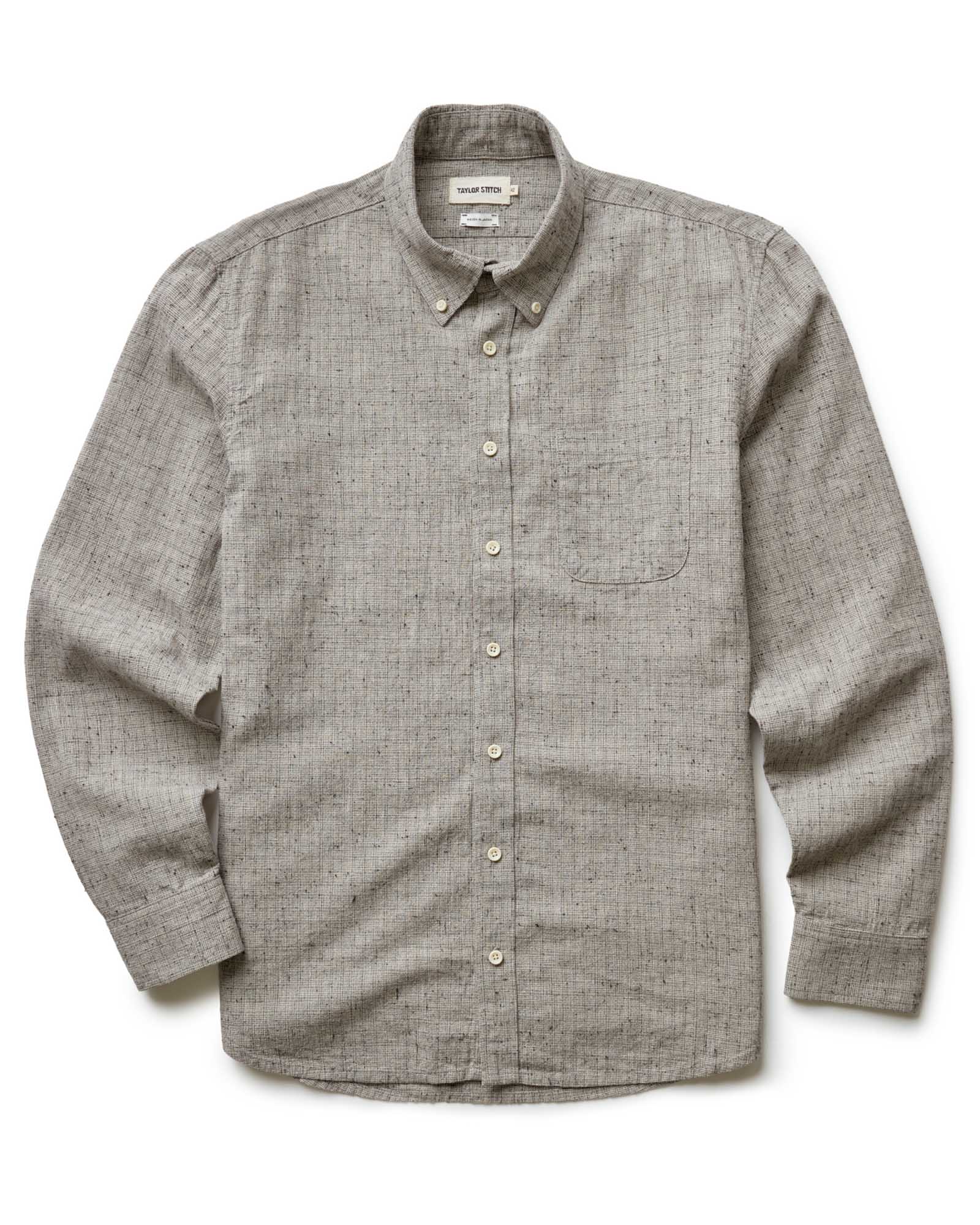 flatlay of The Jack in Japanese Fog Nep, Wovens by Taylor Stitch