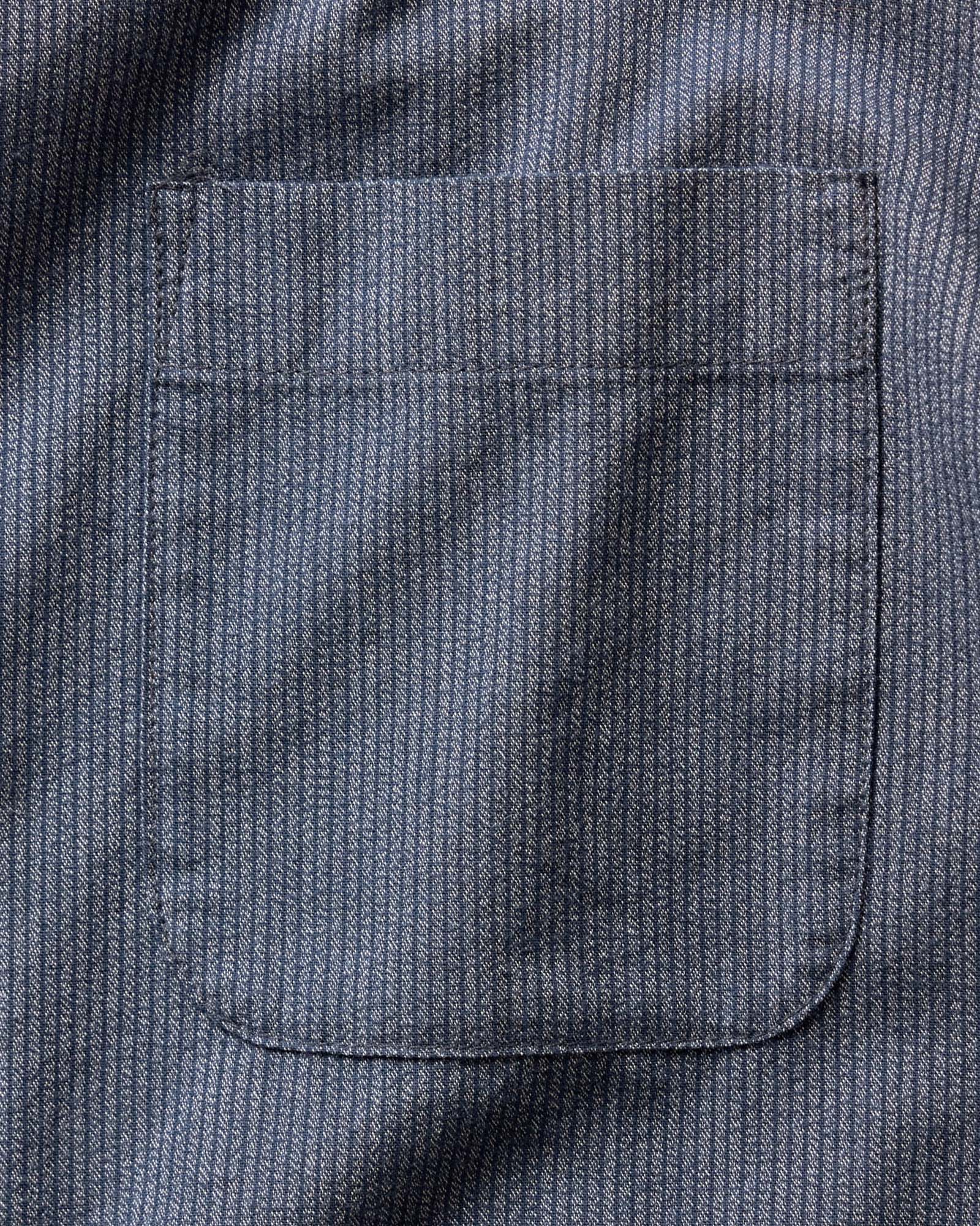 material shot of the pocket on The Jack in Marine Stripe, Wovens by Taylor Stitch