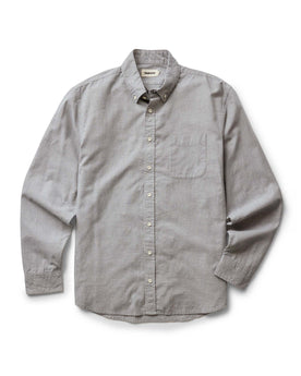 flatlay of The Jack in Steel Jaspe Check, Wovens by Taylor Stitch