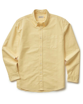 flatlay of The Jack in Straw Oxford, Wovens by Taylor Stitch