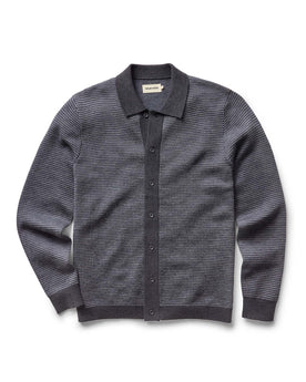 flaltay of The Nichols Polo in Navy Birdseye Merino, Knits by Taylor Stitch