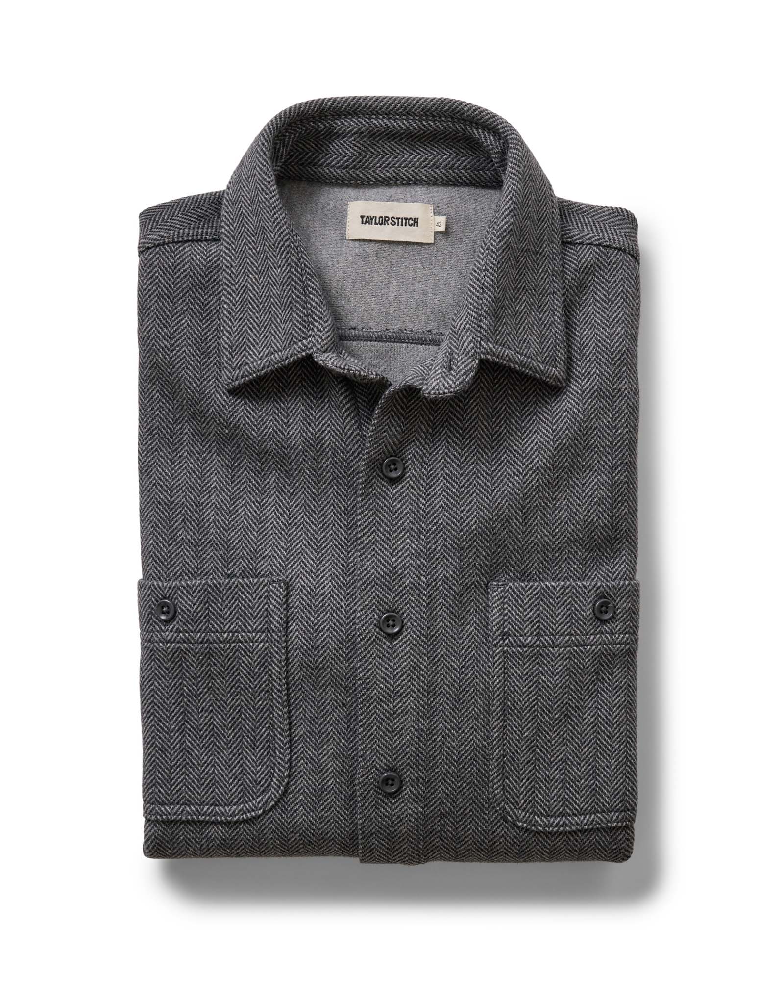 The North Shore Knit Shirt in Heather Navy - L - 42 - Taylor Stitch The North Shore Knit Shirt in Heather Navy - L - 42 - Taylor Stitch