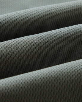 material shot of the fabric on The Organic Cotton Crew in Deep Sea Waffle, Knits by Taylor Stitch