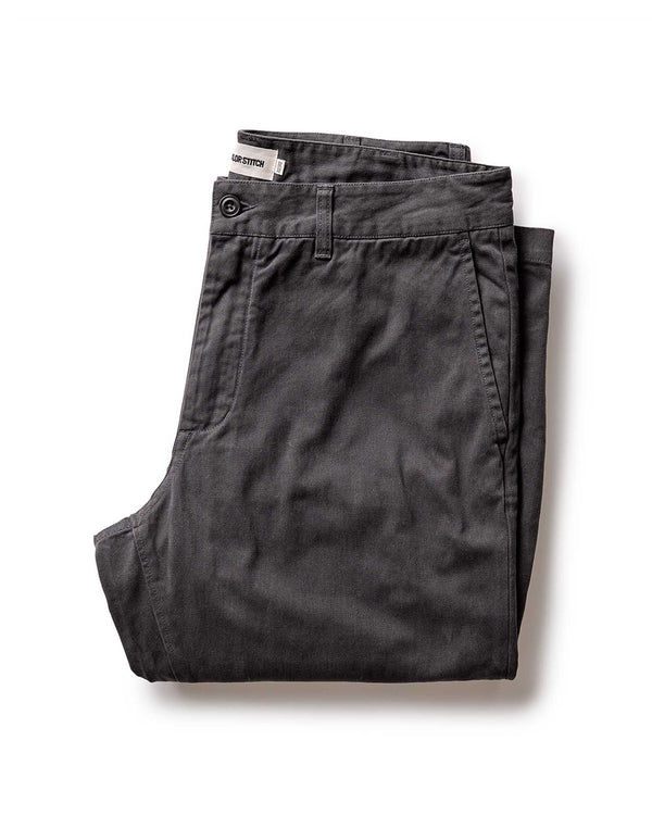 The Straight Foundation Pant in Organic Faded Black