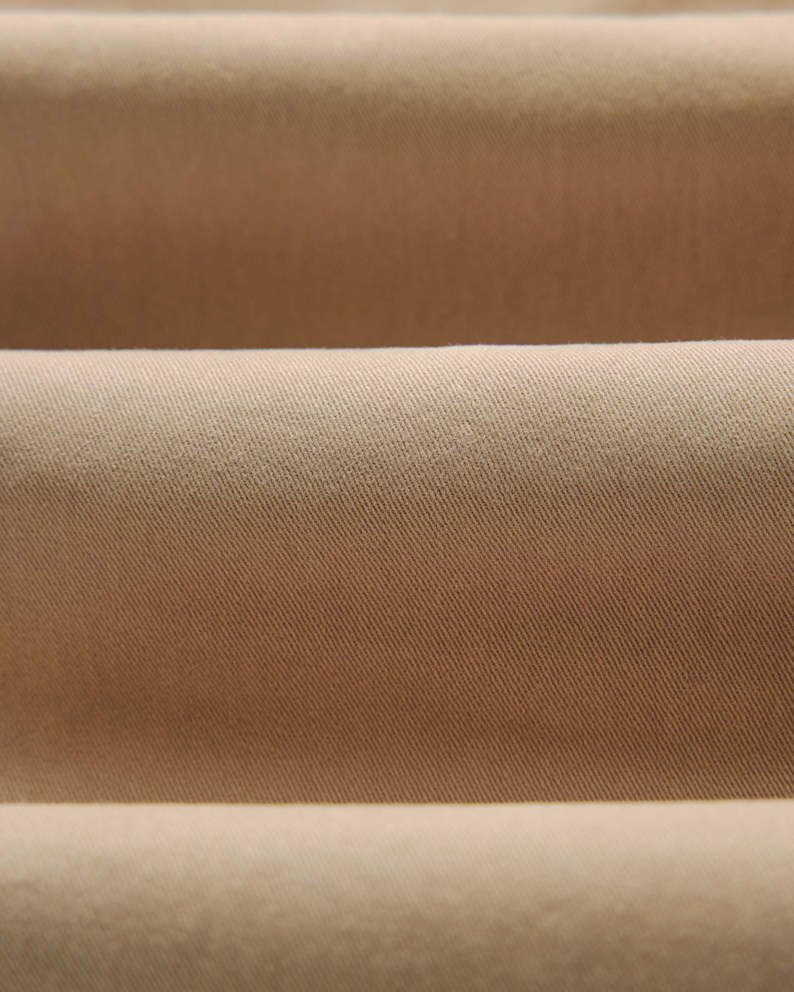 material shot of the fabric on The Straight Foundation Pant in Organic Khaki, Bottoms by Taylor Stitch